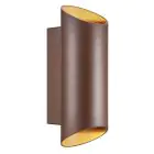 Nordlux Nico Wandleuchte Aluminium Rostig Up & Down | IP54 - Geeignet für 2x GU10