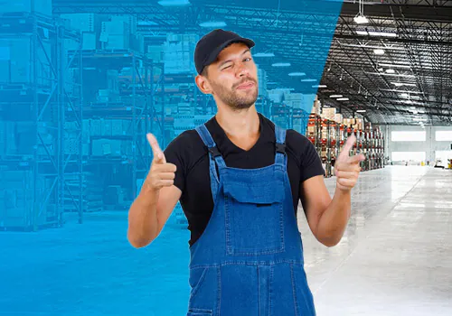 Gl&uuml;cklicher Installateur